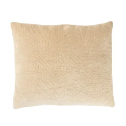 Sierkussen Curve velours natural 45x55 cm