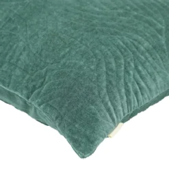 Sierkussen Curve velours seablue 50x50 cm