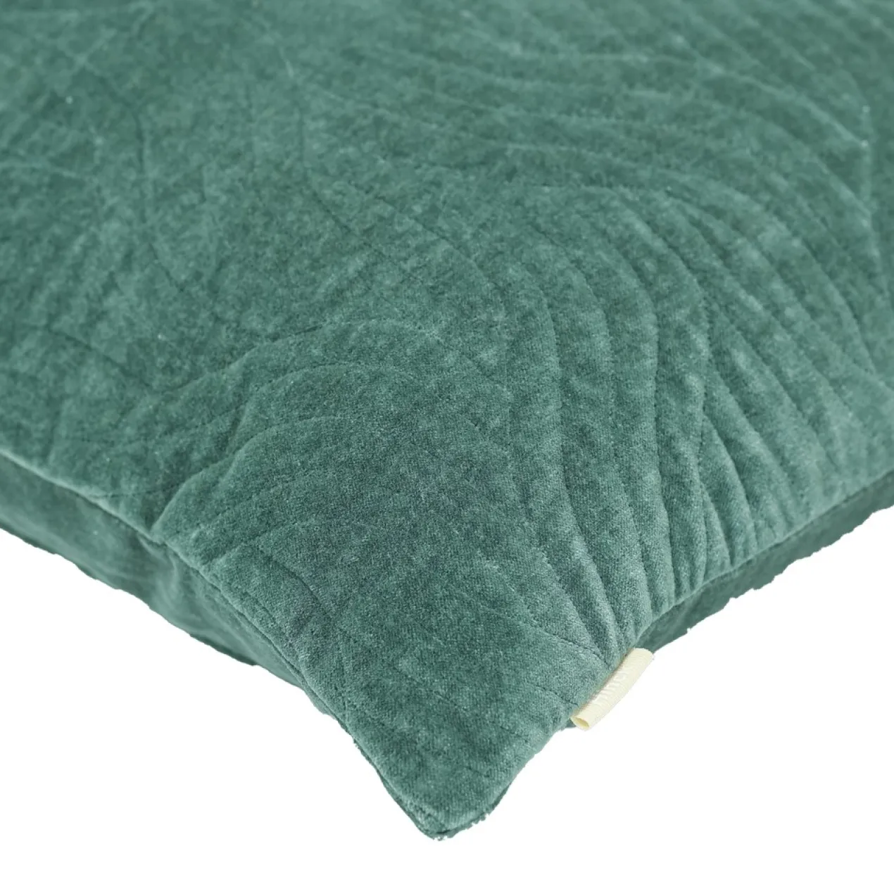 Sierkussen Curve velours seablue 50x50 cm