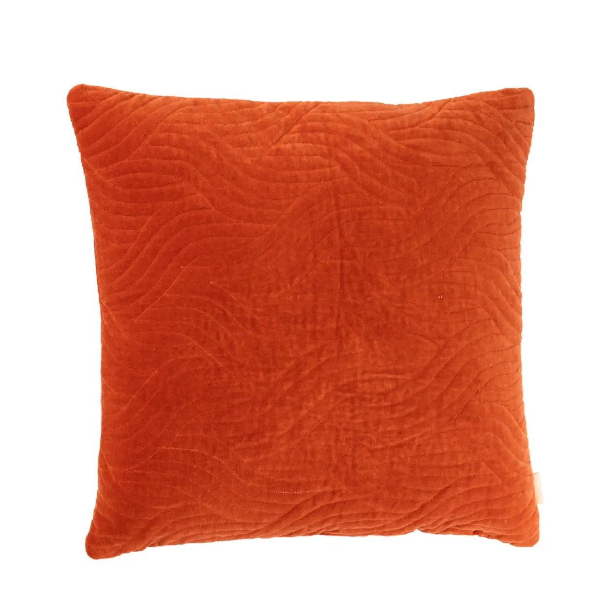 Sierkussen Curve velours terra 50x50 cm