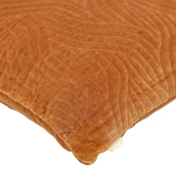 Sierkussen Curve velours terra 50x50 cm