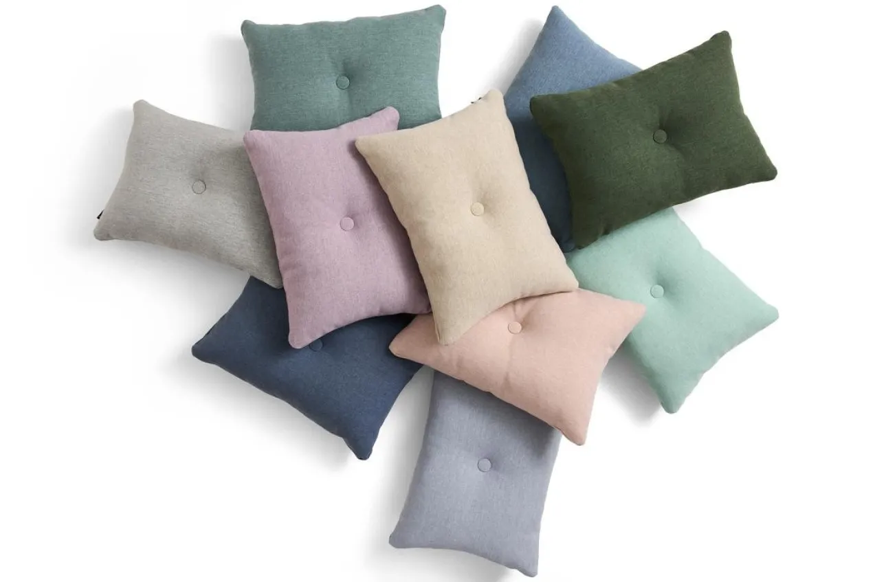 Sierkussen Dot Linen pigeon blue
