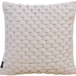 Sierkussen 3D weave 45x45CM off white