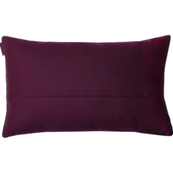 Sierkussen flower aubergine goud 57x37 cm