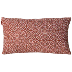Sierkussen flower quilt bordeaux 56x32 cm