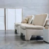 Sierkussen Fluffy 55x35 cm white/beige