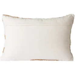 Sierkussen Fluffy 55x35 cm white/beige