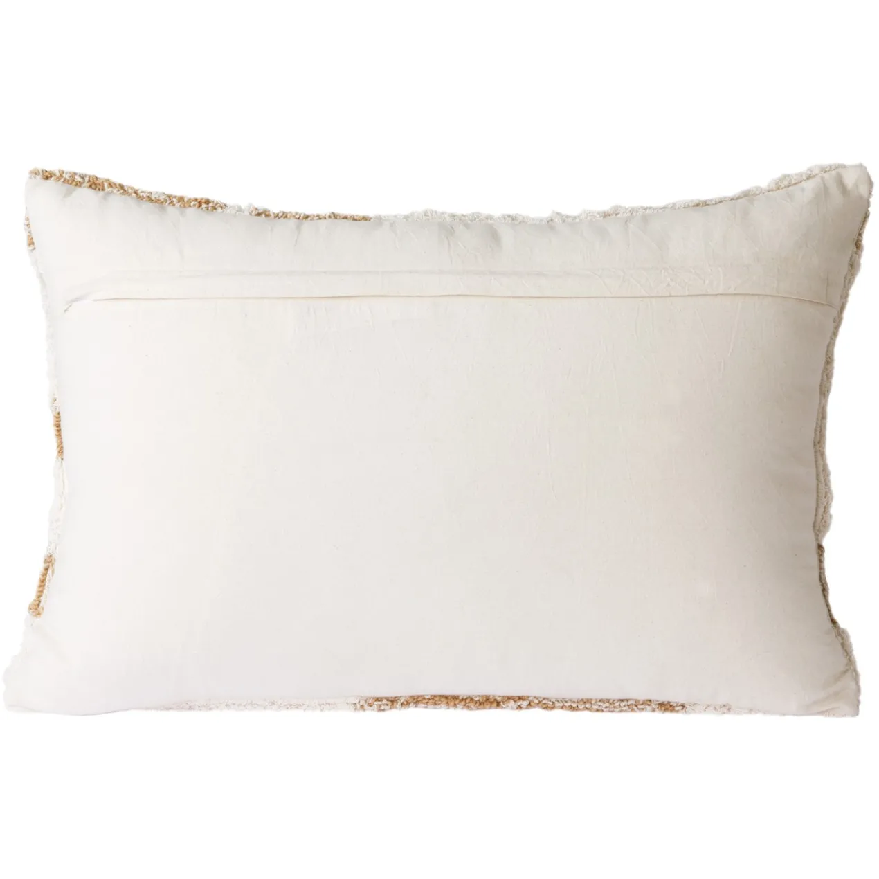 Sierkussen Fluffy 55x35 cm white/beige