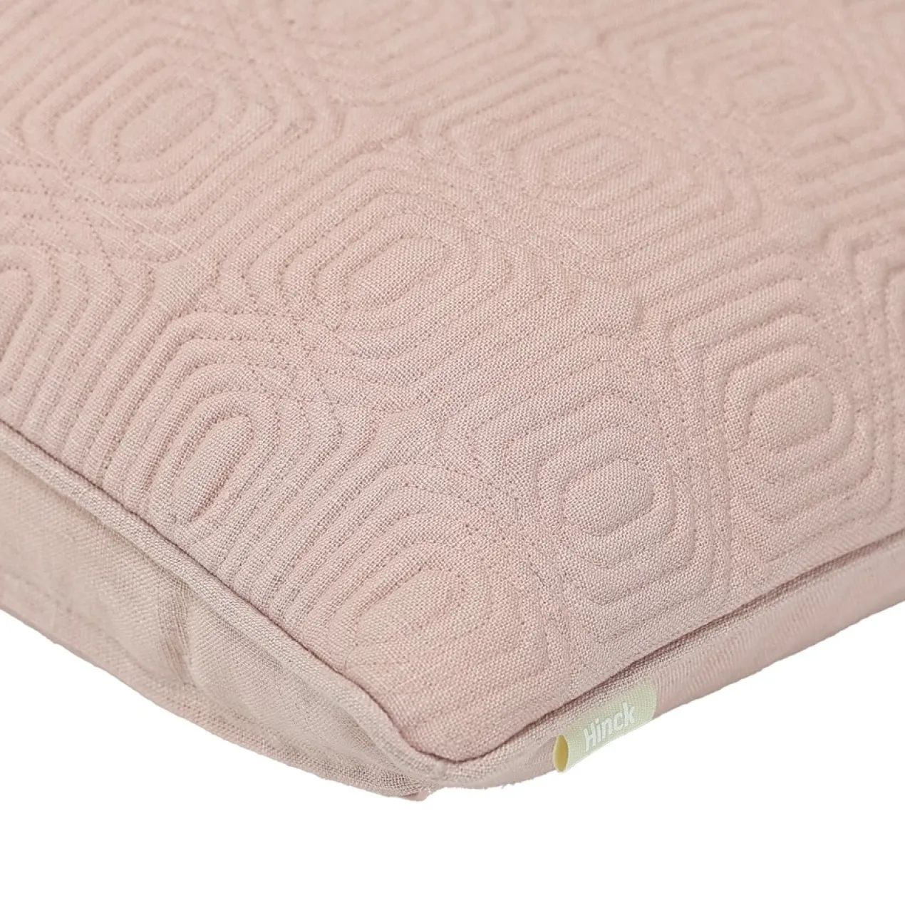 Sierkussen Geo Deco linnen duskypink 35x55 cm