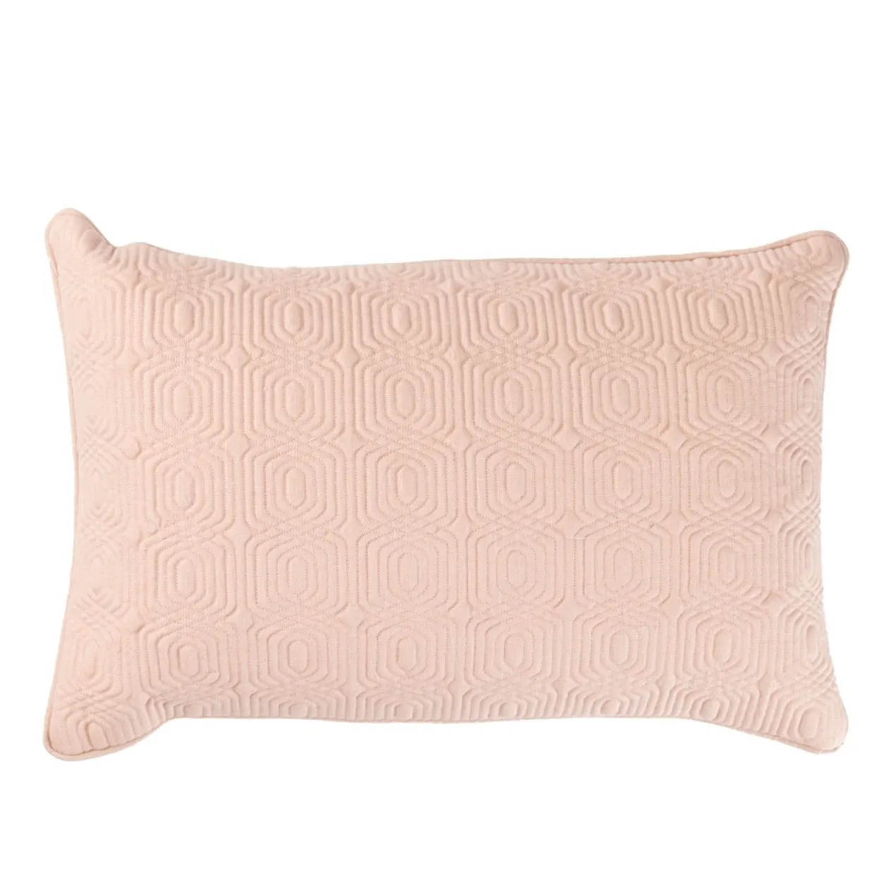 Sierkussen Geo Deco linnen duskypink 35x55 cm
