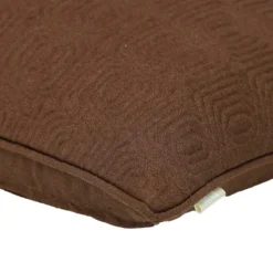 Sierkussen Geo Deco linnen mocca macha 35x55 cm