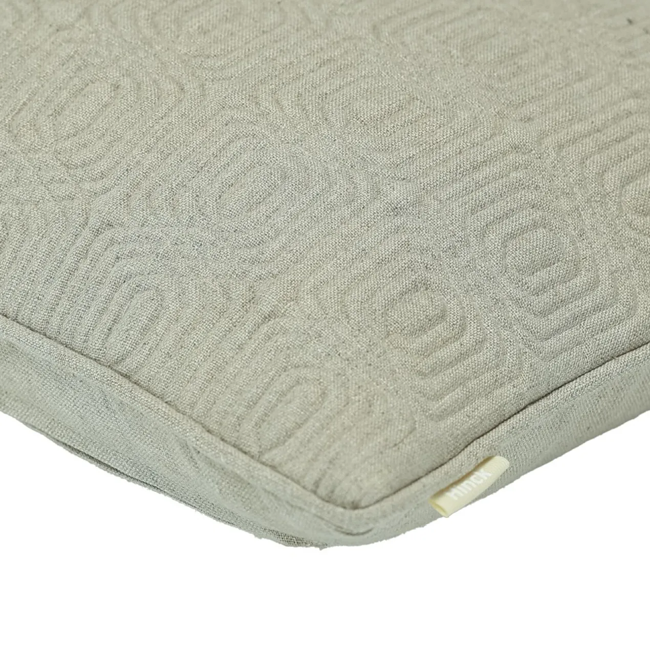 Sierkussen Geo Deco linnen natural 35x55 cm