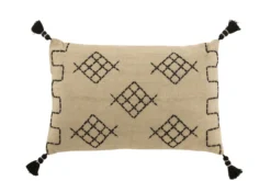 Sierkussen Grafiek zwart/grijs 60x38 cm