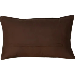 Sierkussen grof linnen d.chocolate 58x37 cm