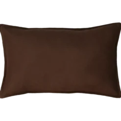 Sierkussen grof linnen d.chocolate 58x37 cm