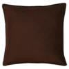 Sierkussen grof linnen d.chocolate 48x48 cm