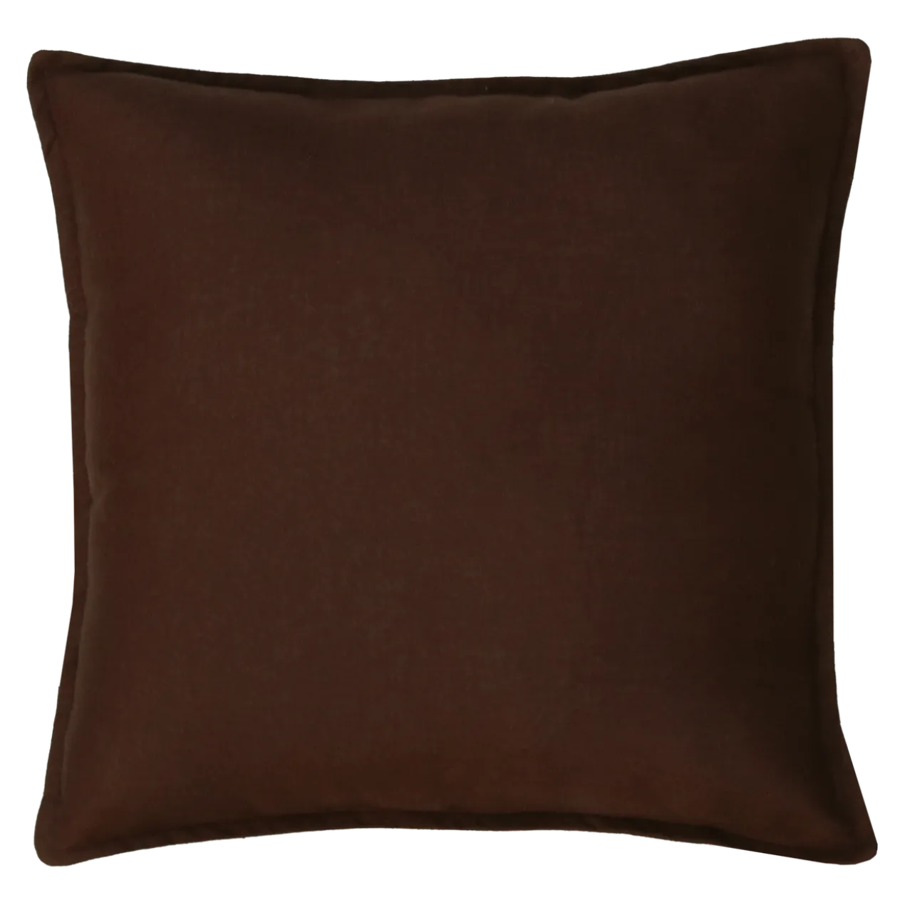 Sierkussen grof linnen d.chocolate 48x48 cm