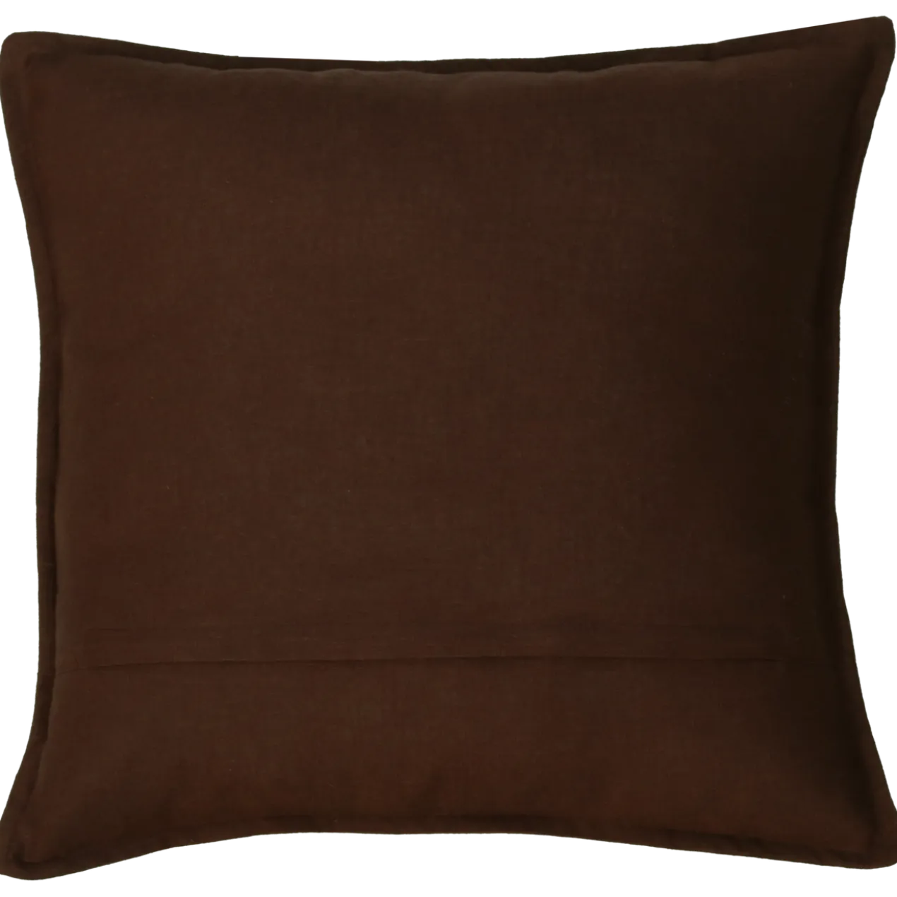 Sierkussen grof linnen d.chocolate 48x48 cm