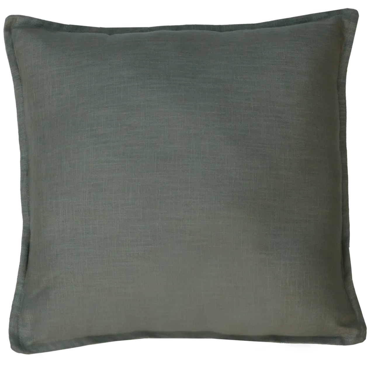 Sierkussen grof linnen jade groen 48x48 cm