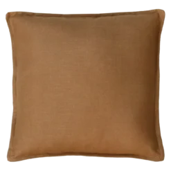 Sierkussen grof linnen mocha mousse 48x48 cm