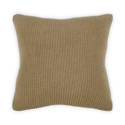 Sierkussen Knitted lines groen