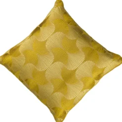 Sierkussen linnen Art Nouveau 45x45 cm mustard