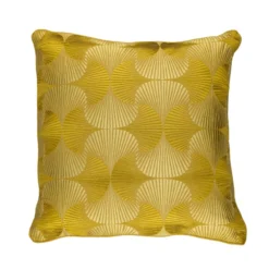 Sierkussen linnen Art Nouveau 45x45 cm mustard