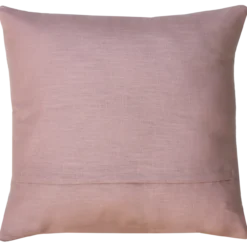 Sierkussen linnen streep bordeaux roze 45x45 cm