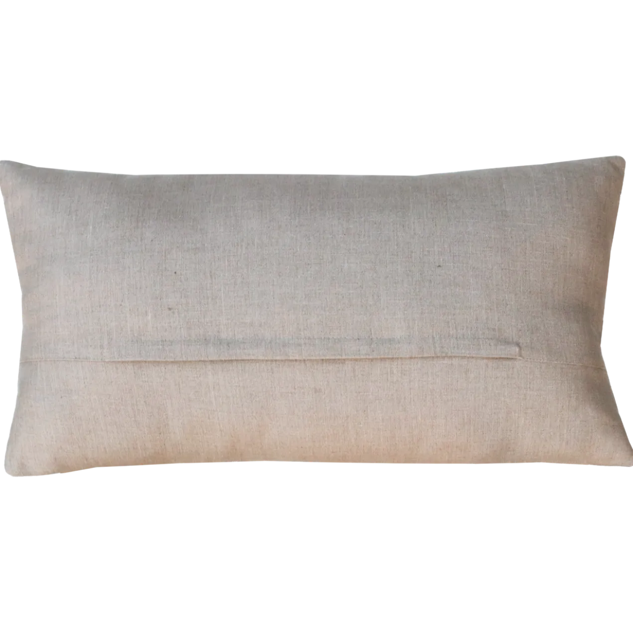 Sierkussen linnen streep dark chocolate zand 64x33 cm