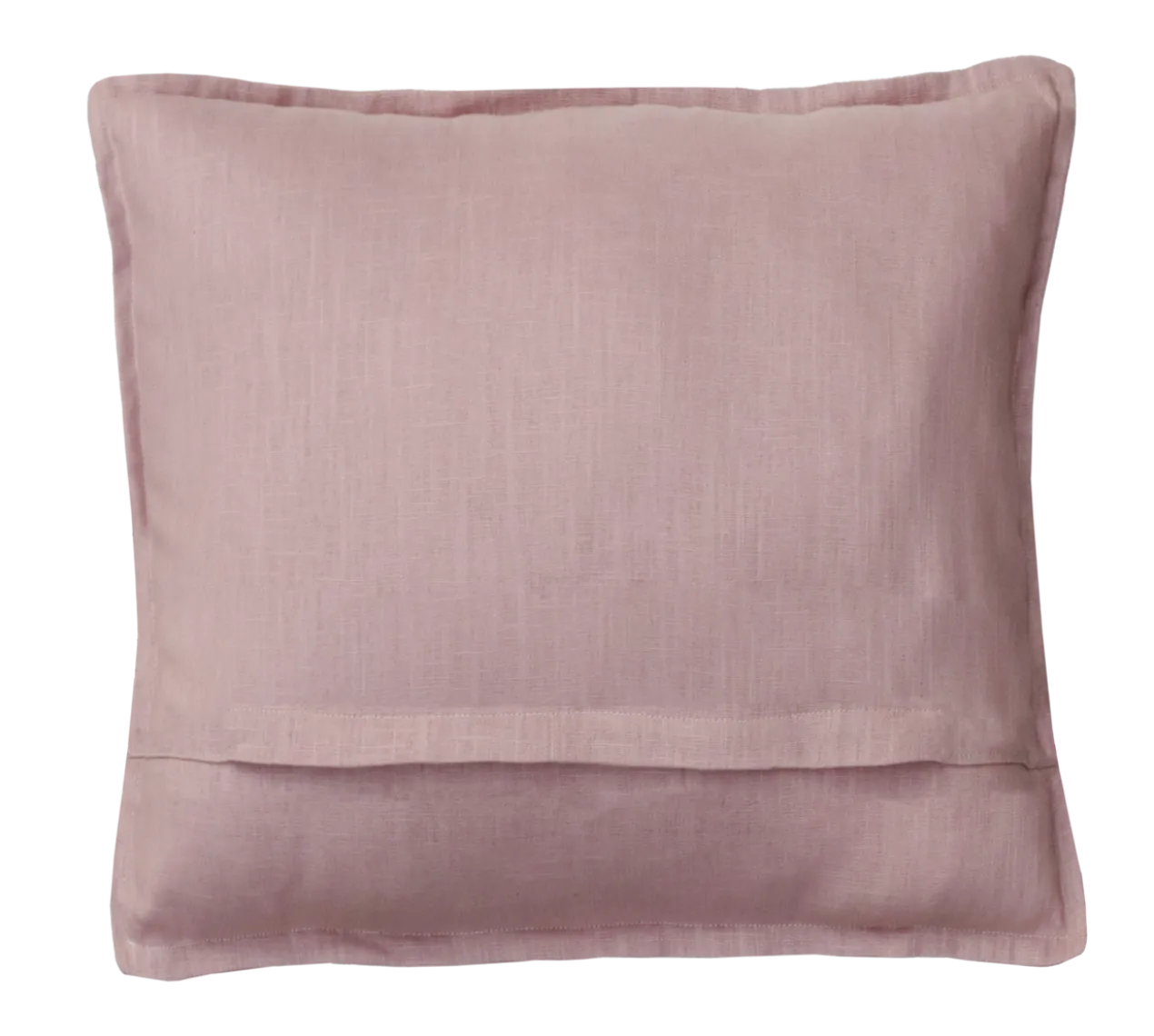 Sierkussen linnen 48x48 cm roze