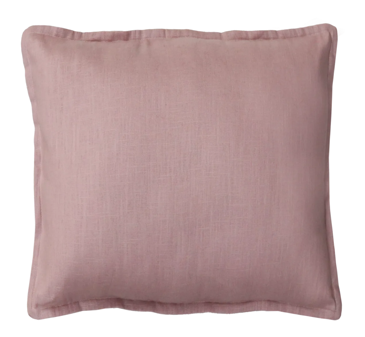Sierkussen linnen 48x48 cm roze