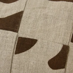 Sierkussen Natural patched 70x30 cm