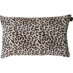 Sierkussen panter bruin zand 55x36 cm