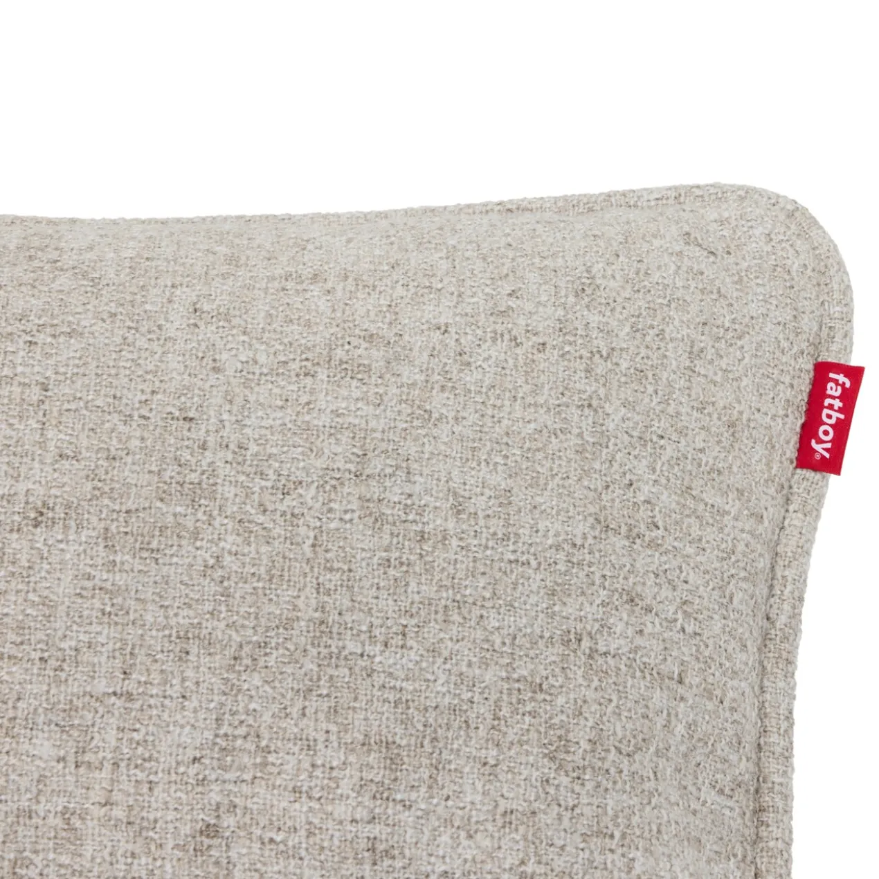 Sierkussen Puff boucle beige