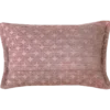 Sierkussen retro leaf oud roze 58x37 cm