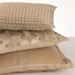 Sierkussen Richstitch linnen natural 40x40 cm