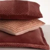Sierkussen Richstitch linnen duskypink 40x40 cm