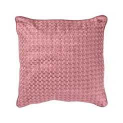 Sierkussen Richstitch linnen aubergine 40x40 cm