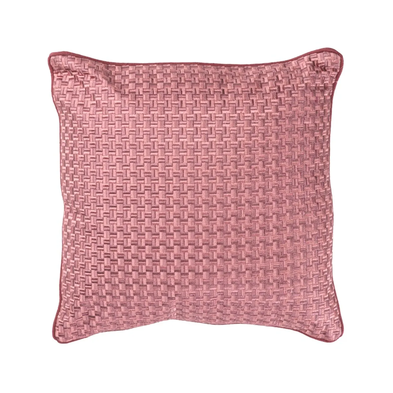 Sierkussen Richstitch linnen aubergine 40x40 cm
