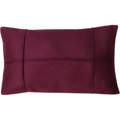 Sierkussen ruit suède aubergine 57x36 cm