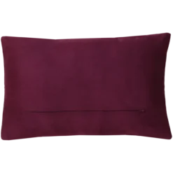 Sierkussen ruit suède aubergine 57x36 cm