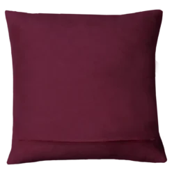 Sierkussen ruit suède aubergine 47x47 cm