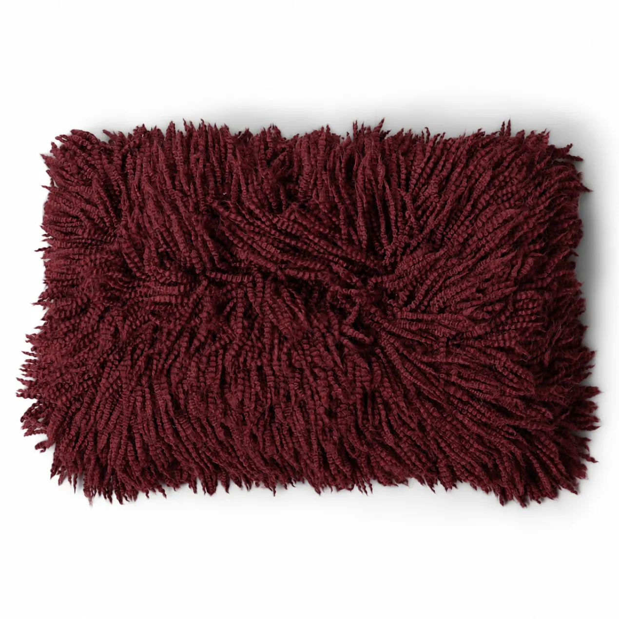 Sierkussen Shaggy bordeaux