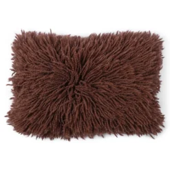 Sierkussen Shaggy brown