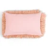 Sierkussen Shaggy peach