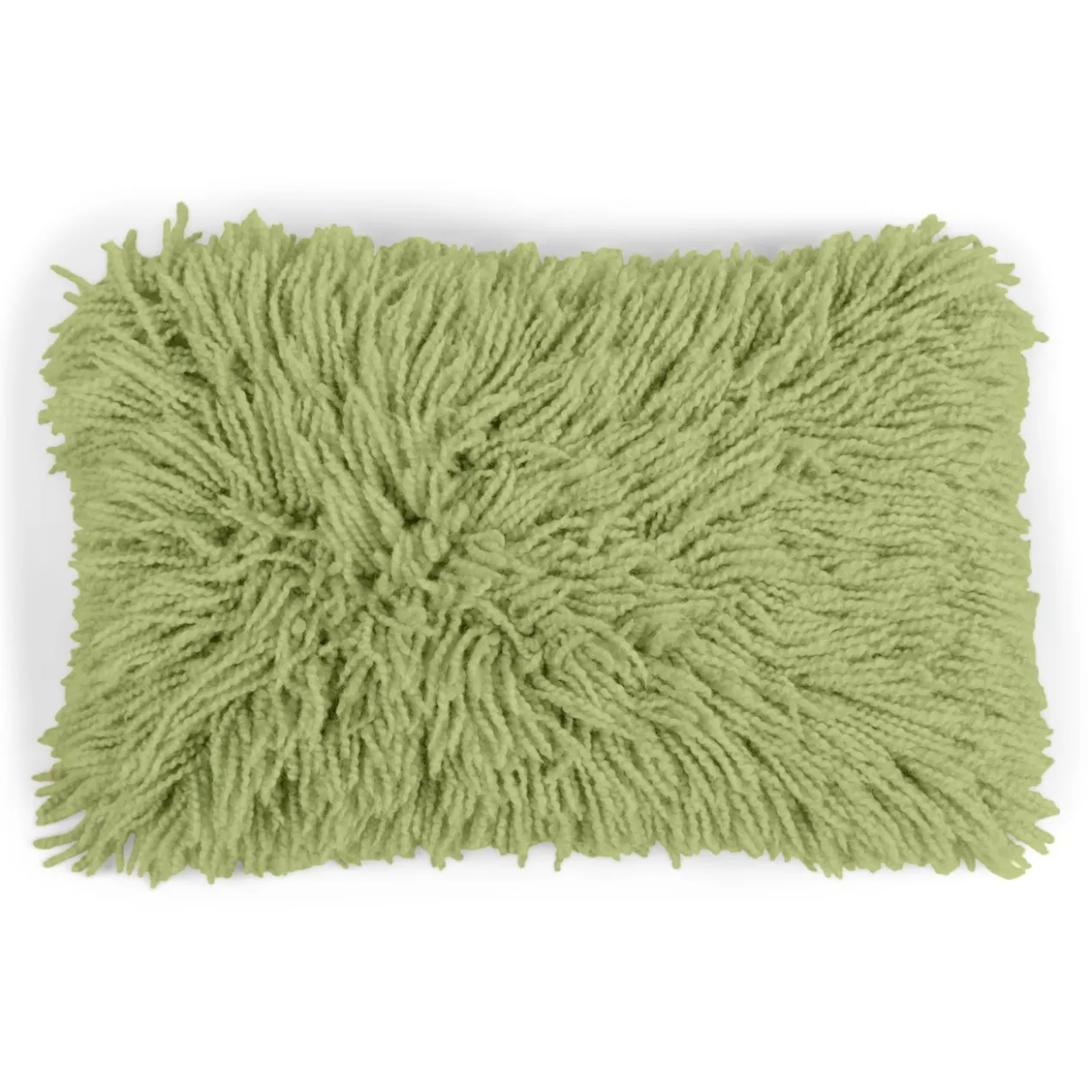Sierkussen Shaggy pistache