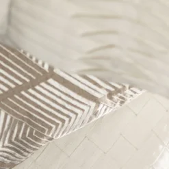 Sierkussen Small wave linnen offwhite 35x50 cm