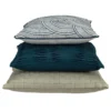 Sierkussen Small wave linnen brightblue 35x50 cm