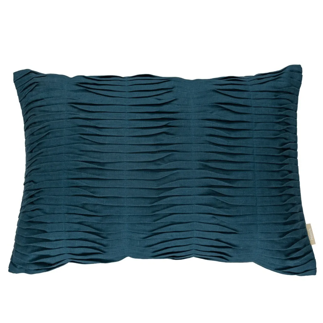 Sierkussen Small wave linnen brightblue 35x50 cm