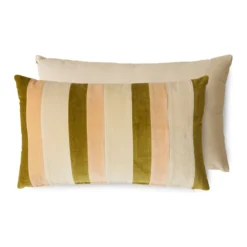 Sierkussen Striped velvet Fields 60x35 cm